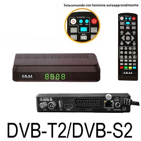 Akai ZAP-S210265K : Decoder HD DVB-T2/S2 Akai ZAP-S210265K PREZZO